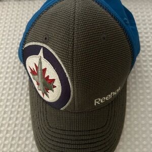 Reebok Blue and Red NHL Winnipeg Jets Logo Hat